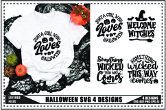 Halloween Svg 4 Designs, Halloween Ghost Trendy Svg Designs Product Image 1