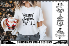 Christmas Svg 4 Designs, Santa Svg, Funny Christmas Shirt Product Image 1