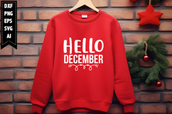 Hello December Svg, Christmas Svg, Xmas Svg Product Image 1
