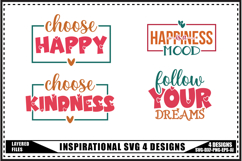 Motivation Svg 4 Designs, Self Love Motivation Svg Product Image 1