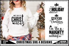 Christmas Svg 4 Designs, Funny Christmas Shirt Product Image 1