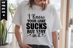 I Know Your Lane Sucks but Stay in It Svg, Sarcastic Svg Product Image 1