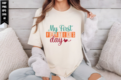 My First Father&#039;s Day Svg, Father&#039;s Day Svg Designs Product Image 1