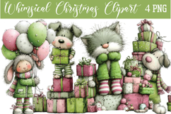 Whimsical Christmas Png Clipart Product Image 1