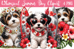 Whimsical Summer Dog Png Clipart Product Image 1