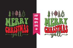 Merry Christmas Ya’ll Svg, Christmas Svg, Xmas Svg Product Image 1
