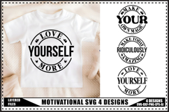 Motivational Svg 4 Designs, Self Love Motivation Svg Designs Product Image 1