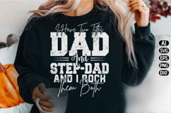 Father's Day Gift For Step Dad Cool Svg Design Product Image 2