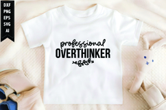 Professional Overthinker Svg, Sarcastic Svg Product Image 1