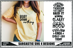 Sarcastic Svg 4 Designs, Funny Sarcastic Svg Product Image 1