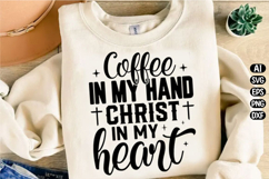 Coffee and Jesus Christ Svg Design Product Image 2