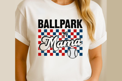 Ballpark Mama SVG PNG, Softball Baseball Svg Cut Files Product Image 2