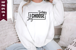 Today I Choose Joy Svg, Motivation Svg Designs Product Image 1