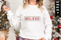 Believe Svg, Christmas Svg, Xmas Svg Product Image 1