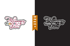 Stronger Than the Storm Svg, Motivation Svg Designs Product Image 1