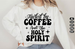 Fueled by Coffee and the Holy Spirit Svg Design Product Image 2