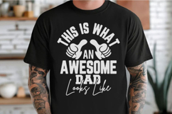 Awesome Dad Fathers Day Gift Svg Design Product Image 2