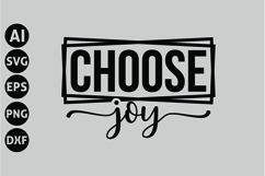 Choose Joy Svg, Motivation Svg Product Image 1