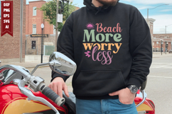 Beach More Worry Less Svg, Family Vacation Svg Designs Product Image 1