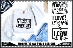 Motivation Svg 4 Designs, Self Love Motivation Svg Product Image 1