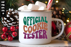 Official cookie tester Svg, Christmas Svg, Xmas Svg Product Image 1