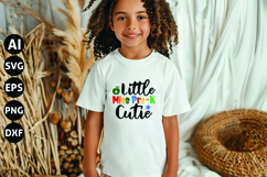 Little Miss Pre-K Cutie Svg, Teacher Shirt Svg Product Image 1