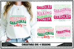 Christmas Svg 4 Designs, Winter svg, Xmas svg, Santa svg Product Image 1