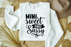 Mini Sweet and Sassy Svg, Funny Sarcastic Svg Product Image 1