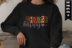 Choose Happy Svg, Motivation Svg Designs Product Image 1