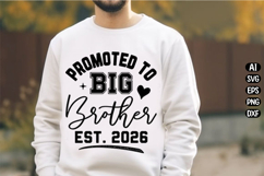 Promoted to Big Brother 2026 Svg Design Product Image 1