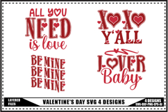 Valentine's Day Svg 4 Designs Product Image 1