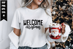 Welcome Christmas Svg, Christmas Svg, Xmas Svg Product Image 1