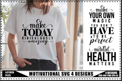 Motivation Svg 4 Designs, Self Love Motivational Svg Designs Product Image 1