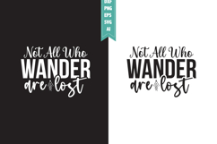 Not All Who Wander Are Lost Svg, Camping Svg Designs Product Image 1