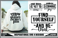 Inspirational Svg 4 Designs, Self Love Svg Product Image 1