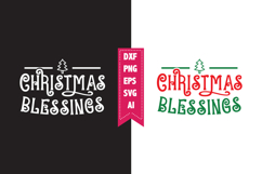 Christmas Blessings Svg, Christmas Svg, Xmas Svg Product Image 1