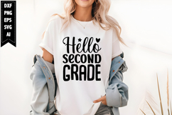 Hello second grade Svg, Back to School Svg Product Image 1