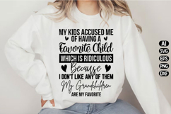 Funny Grandma Favorite Grandchild Svg Design Product Image 1