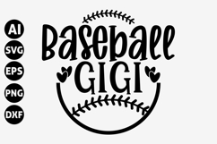 Baseball Gigi Svg, Baseball Game Day Svg Product Image 1