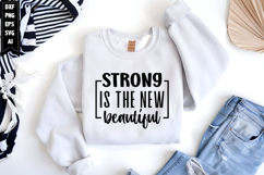 Strong Is The New Beautiful Svg, Motivation Svg Product Image 1