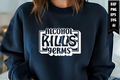 Alcohol Kills Germs Svg, Wine Svg Designs Product Image 1