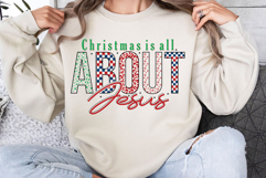 Christmas Is All About Jesus Svg Cut Files Creative Art Product Image 1