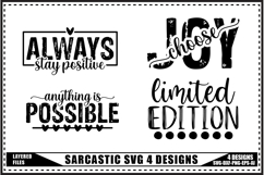 Sarcastic Svg 4 Designs Product Image 1