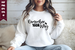 Remember Your Why Svg, Motivation Svg Designs Product Image 1