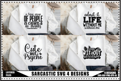 Funny Sarcastic Svg, Sarcastic Svg 4 Designs Product Image 1