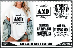 Sarcastic Svg 4 Designs, Funny Sarcastic Svg Product Image 1