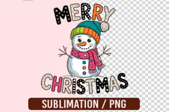 Funny Snowman Face Sublimation Product Image 1