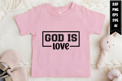 God is Love Svg, Motivation Svg Designs Product Image 1