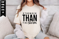 Stronger Than the Storm Svg, Religious Svg, Jesus God Svg Product Image 1