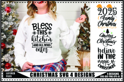 Christmas Svg 4 Designs, Holidays Svg, Winter Svg Product Image 1